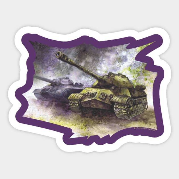 IS-3 Tanks Sticker by KKmiecik_ART